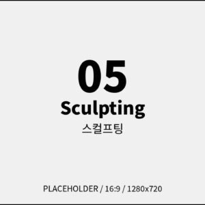 스컬프팅 강의 썸네일 (플레이스홀더)